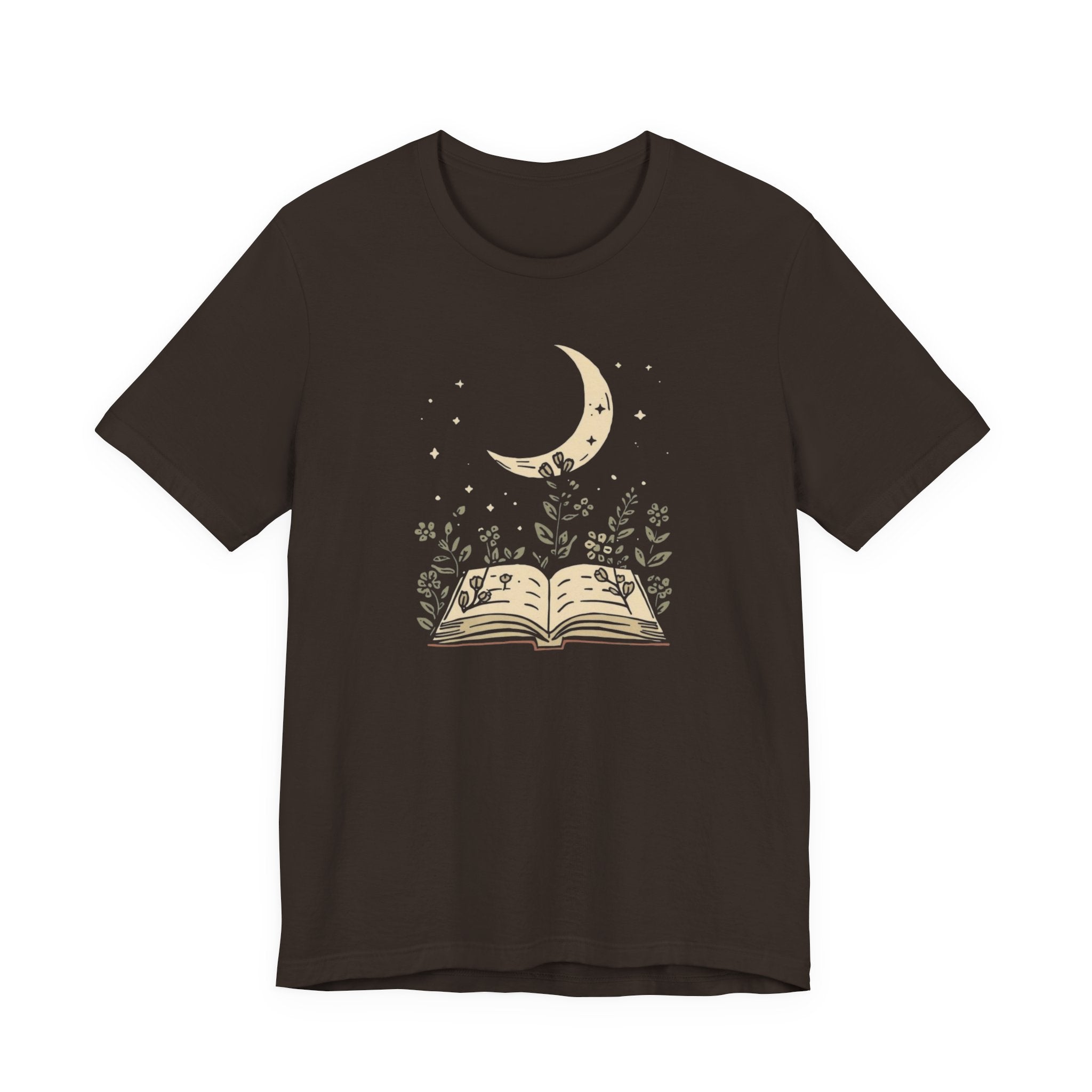 Moonlit Reading Garden Graphic T-Shirt
