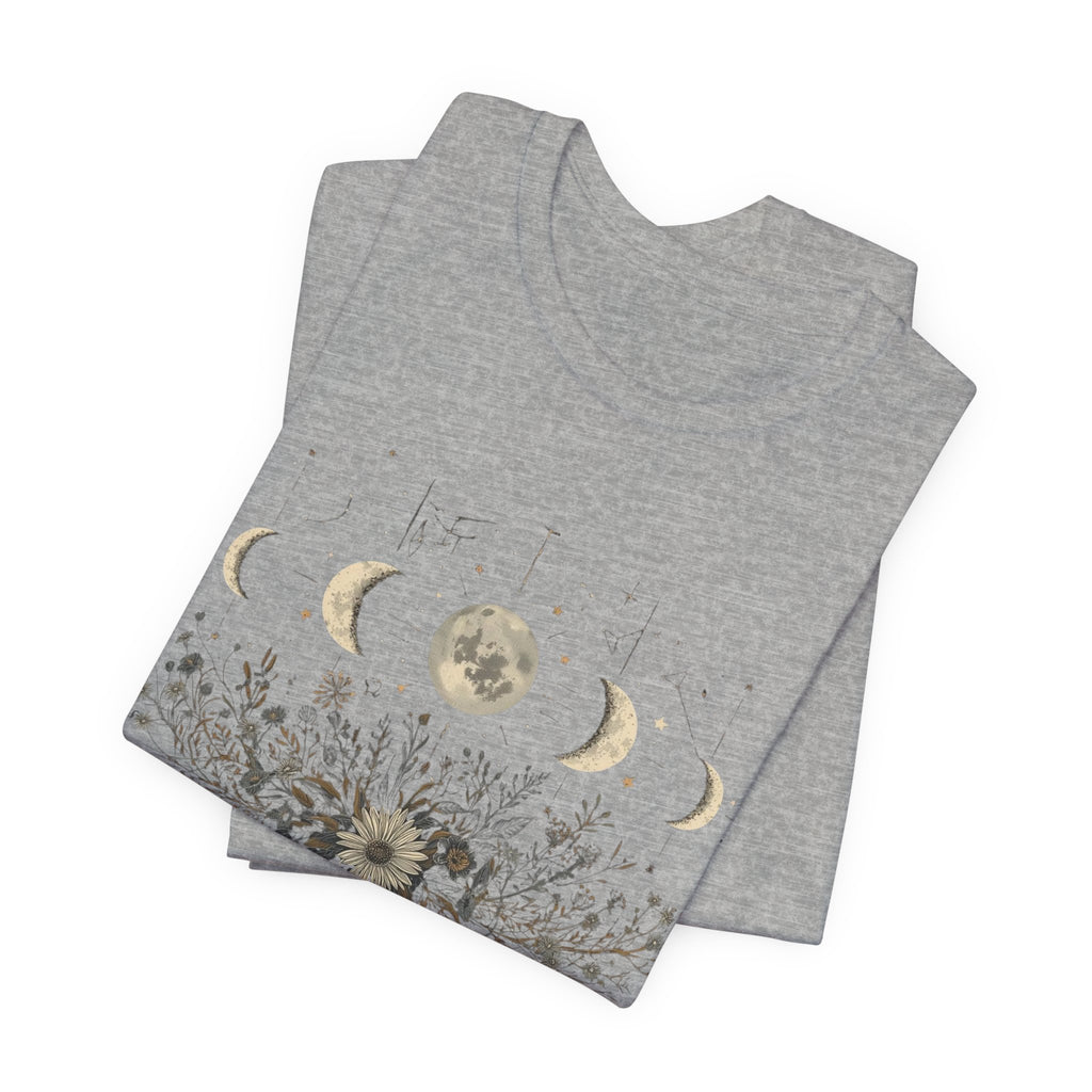 Moon Phases and Wildflowers T-Shirt