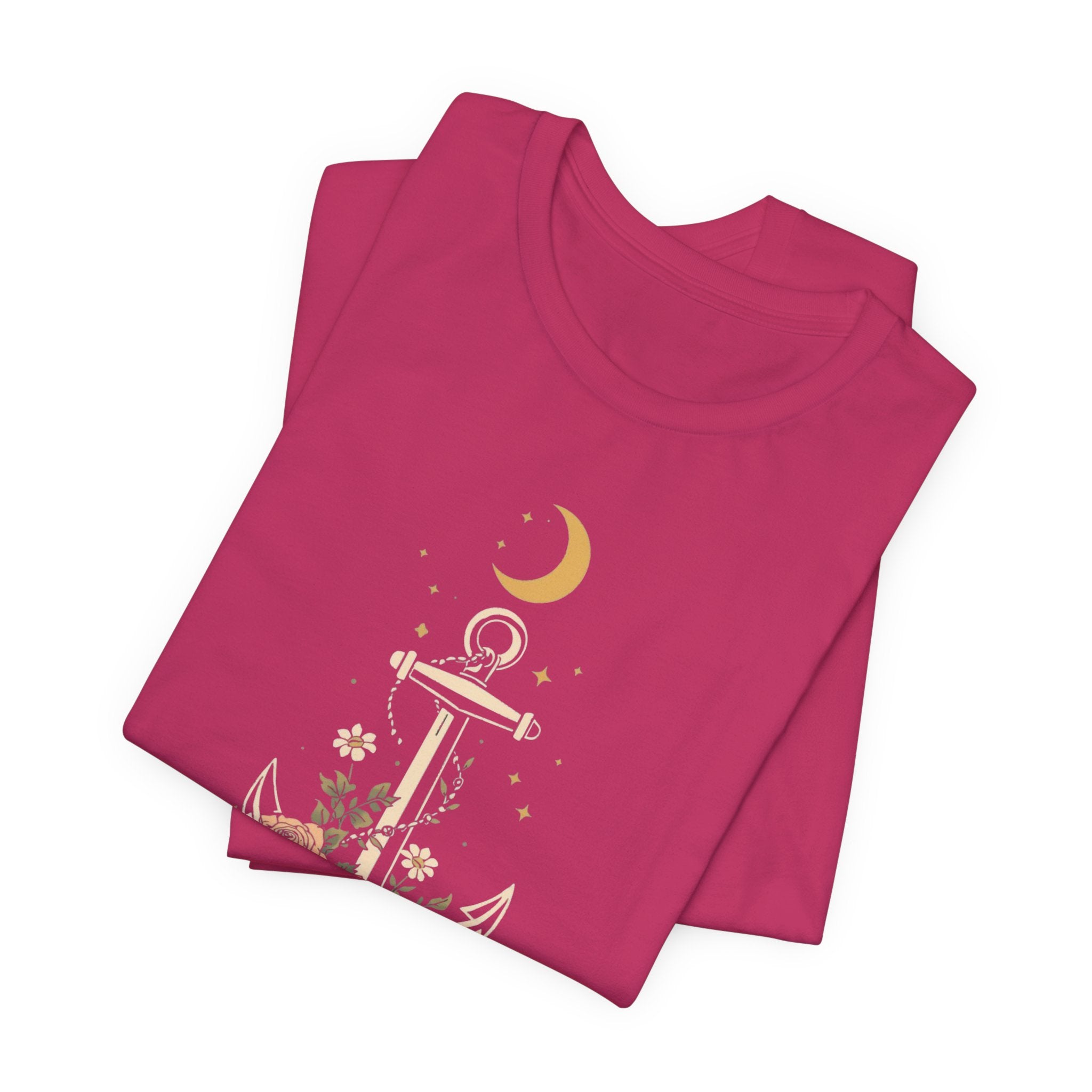 Celestial Blooming Anchor T-Shirt