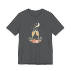 Celestial Champagne & Blush Florals Graphic T-Shirt