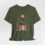 Celestial Orbit Floral Graphic T-Shirt