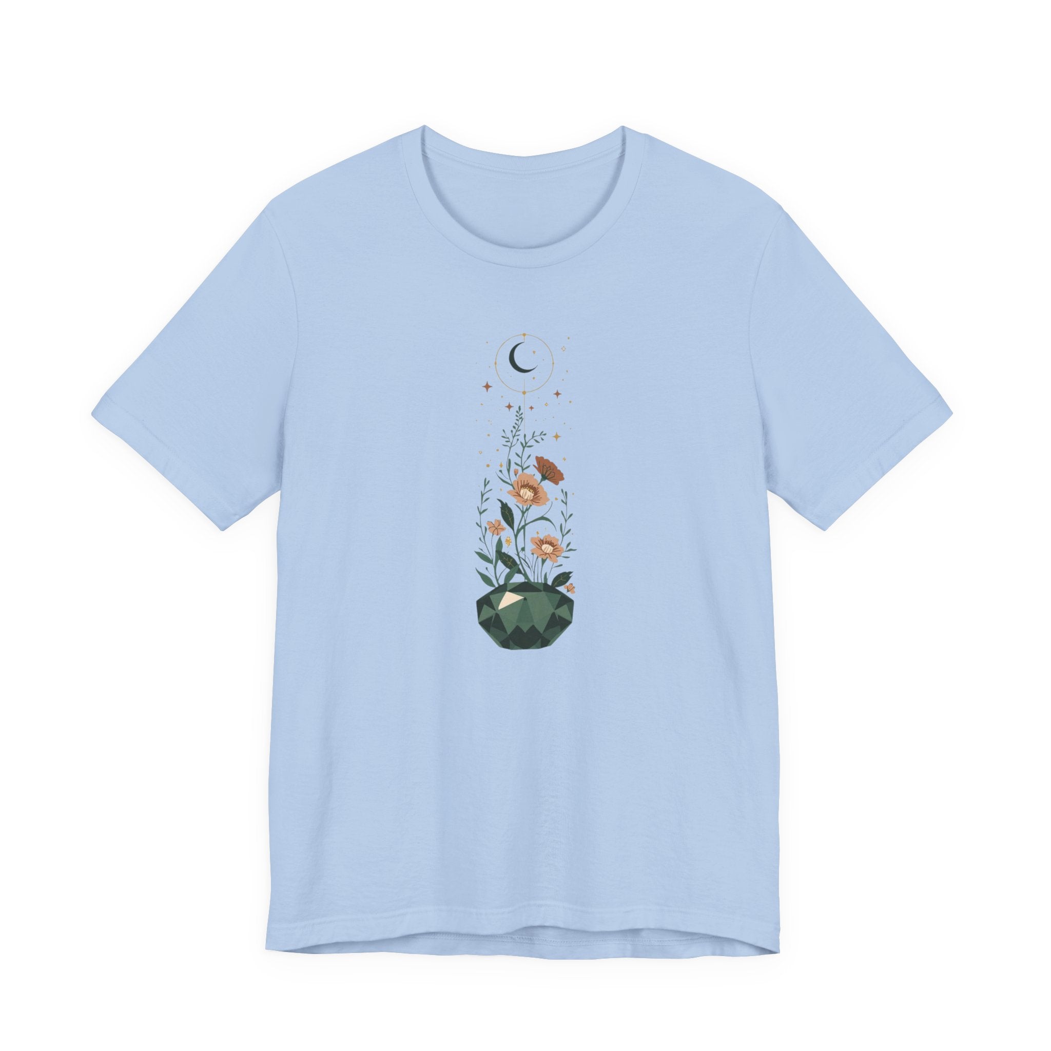 Celestial Crystal Garden Graphic T-Shirt