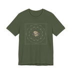 Sacred Geometry Floral Mandala Celestial Graphic T-Shirt