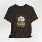Full Moon & Flower Celestial Graphic T-Shirt