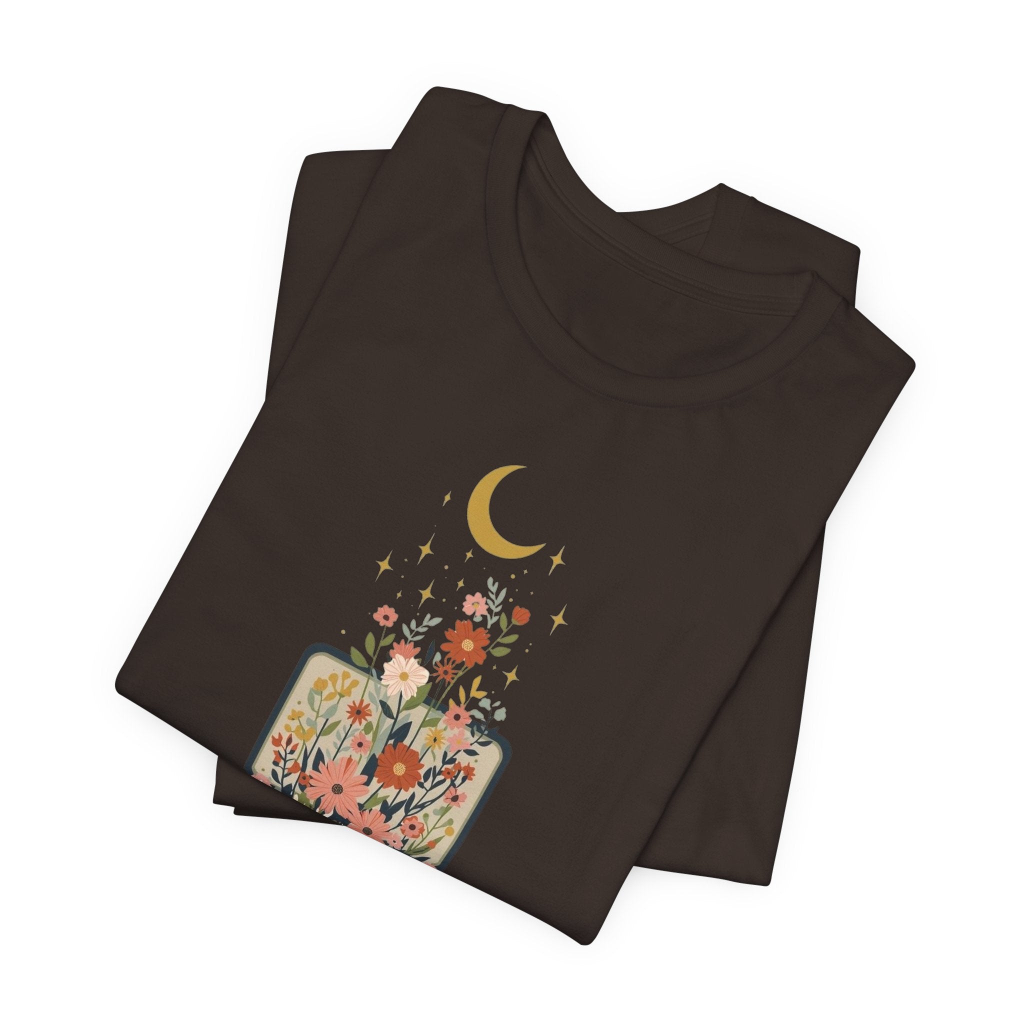 Blooming Suitcase Celestial Graphic T-Shirt