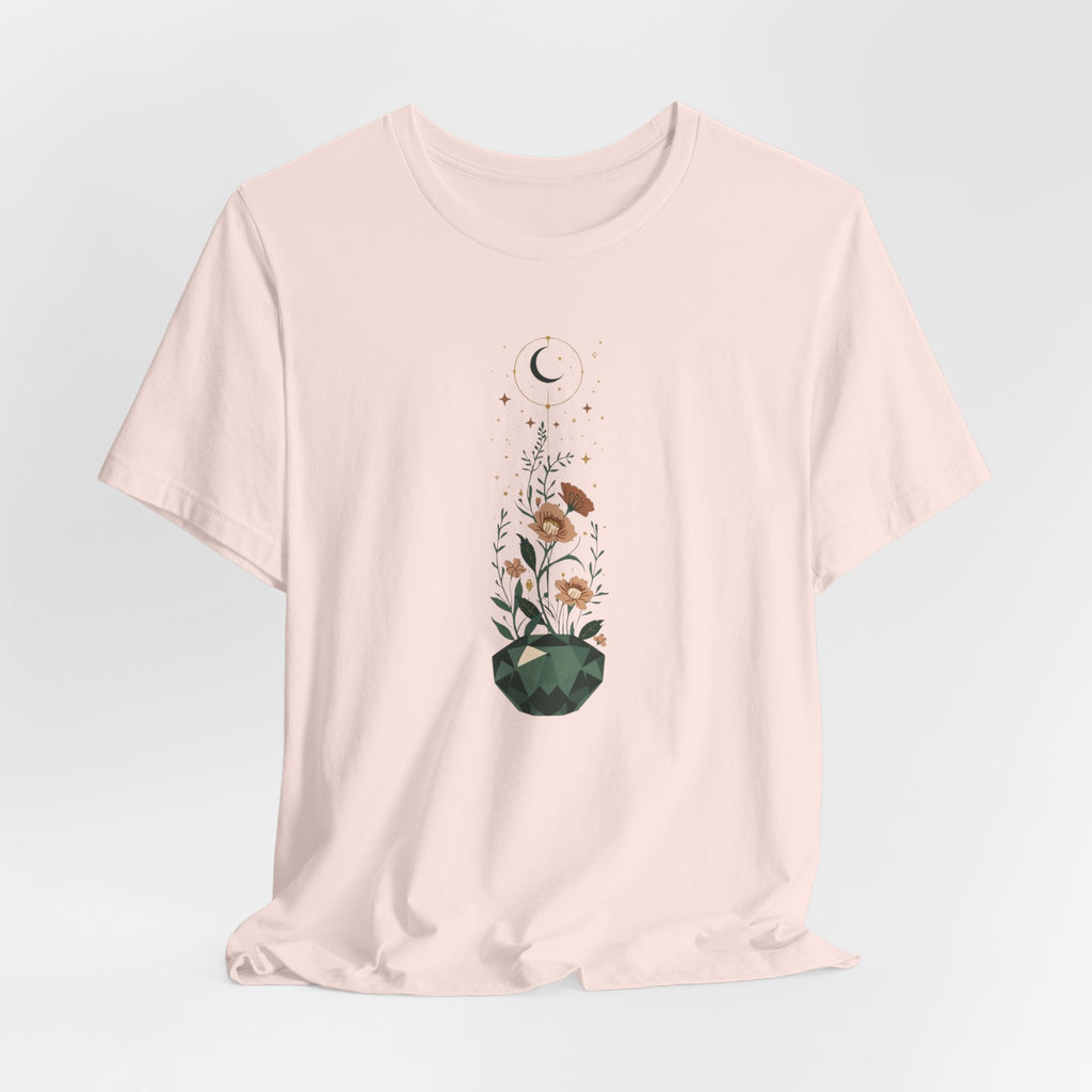 Celestial Crystal Garden Graphic T-Shirt