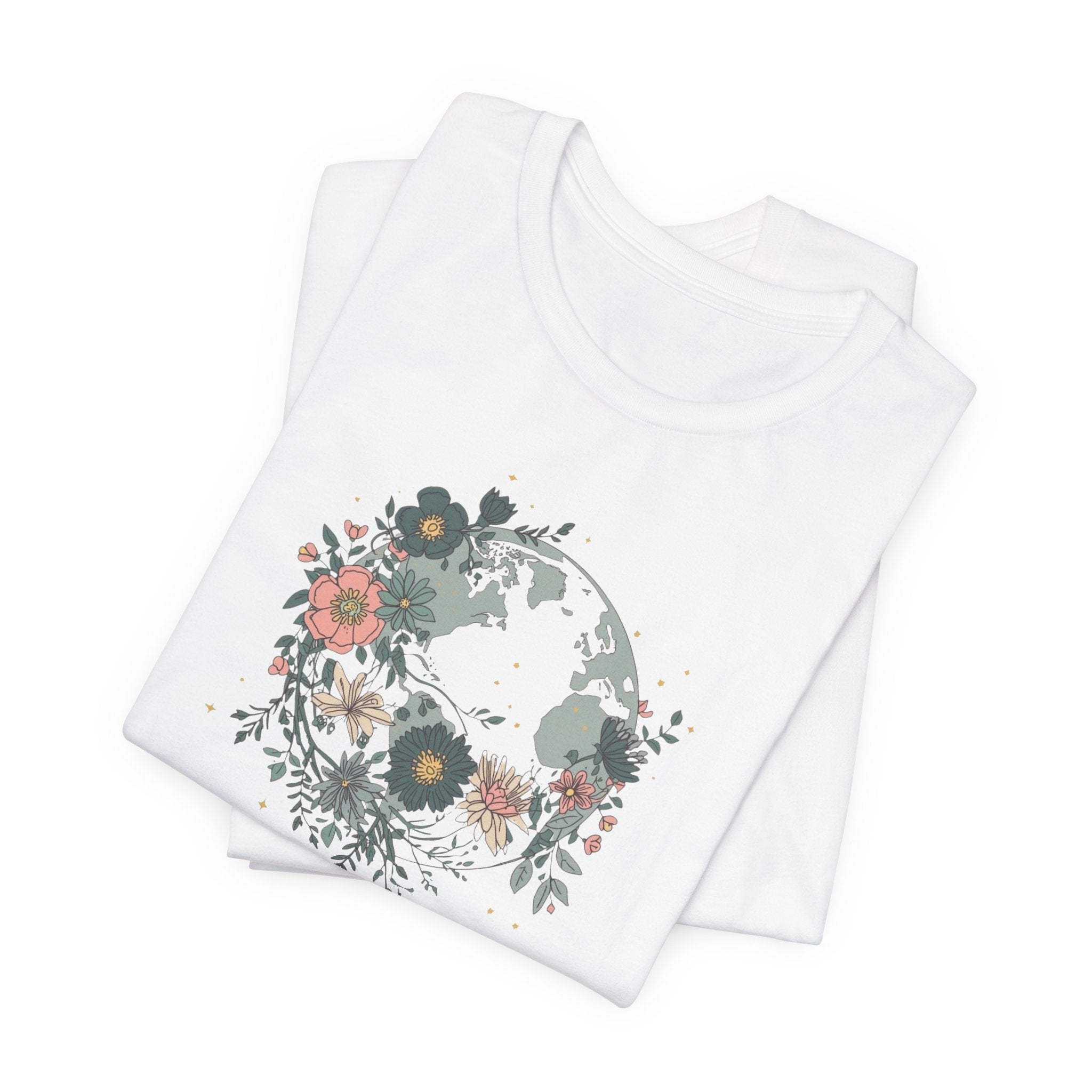 Floral Earth Graphic T-Shirt