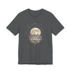 Full Moon & Flower Celestial Graphic T-Shirt