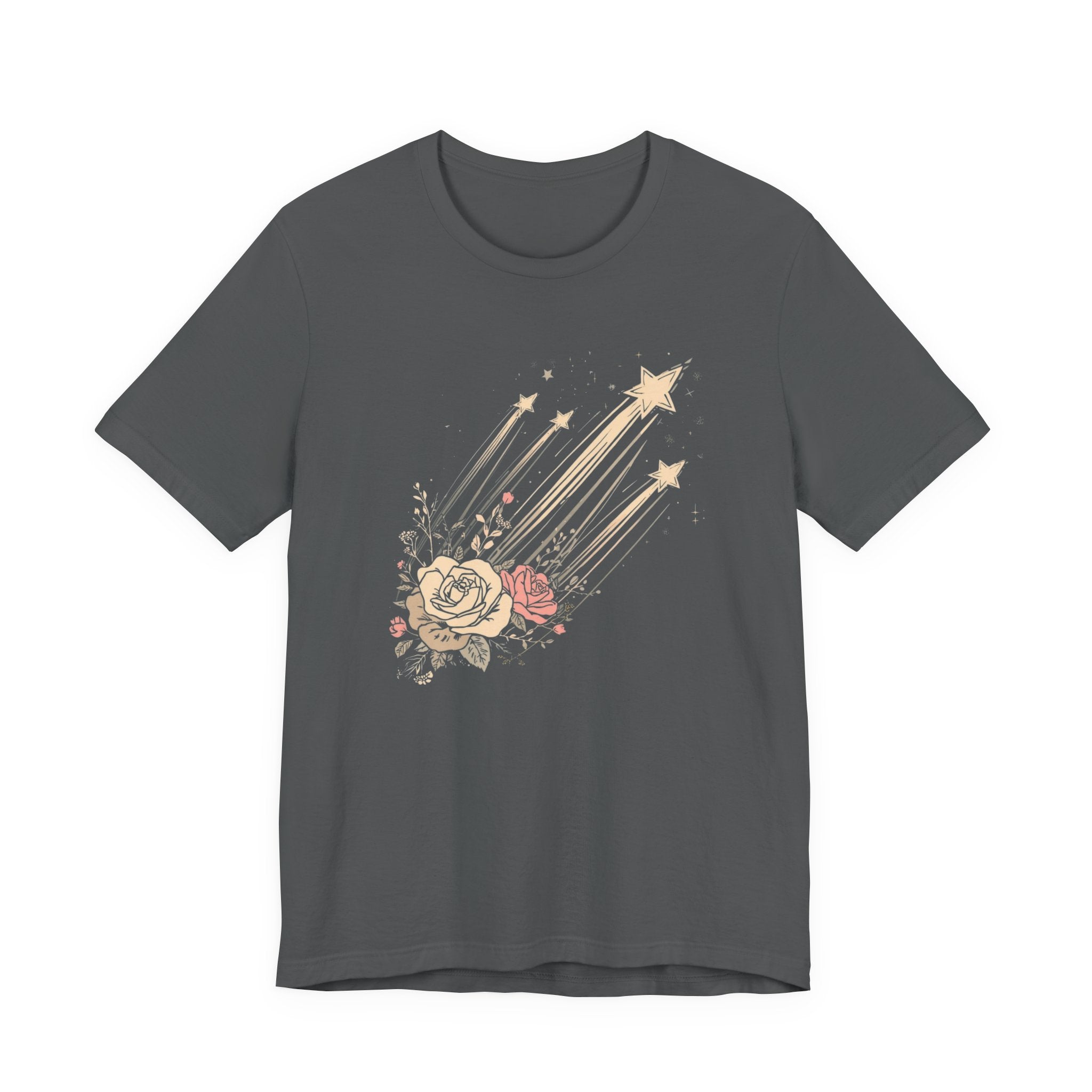 Shooting Stars & Roses Celestial Graphic T-Shirt