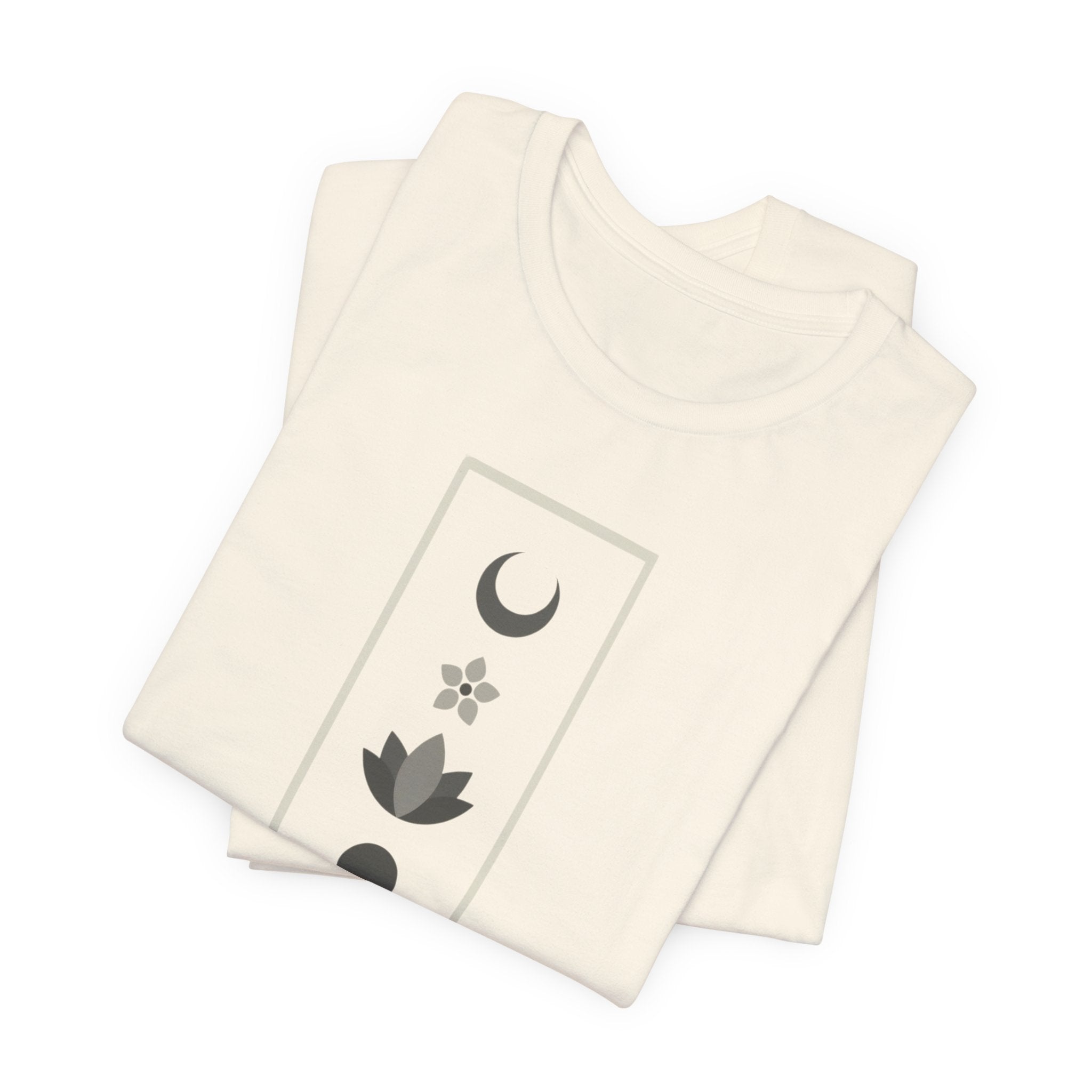 Scandinavian Moon and Flowers T-Shirt