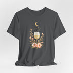 Celestial Wine & Blush Florals Graphic T-Shirt