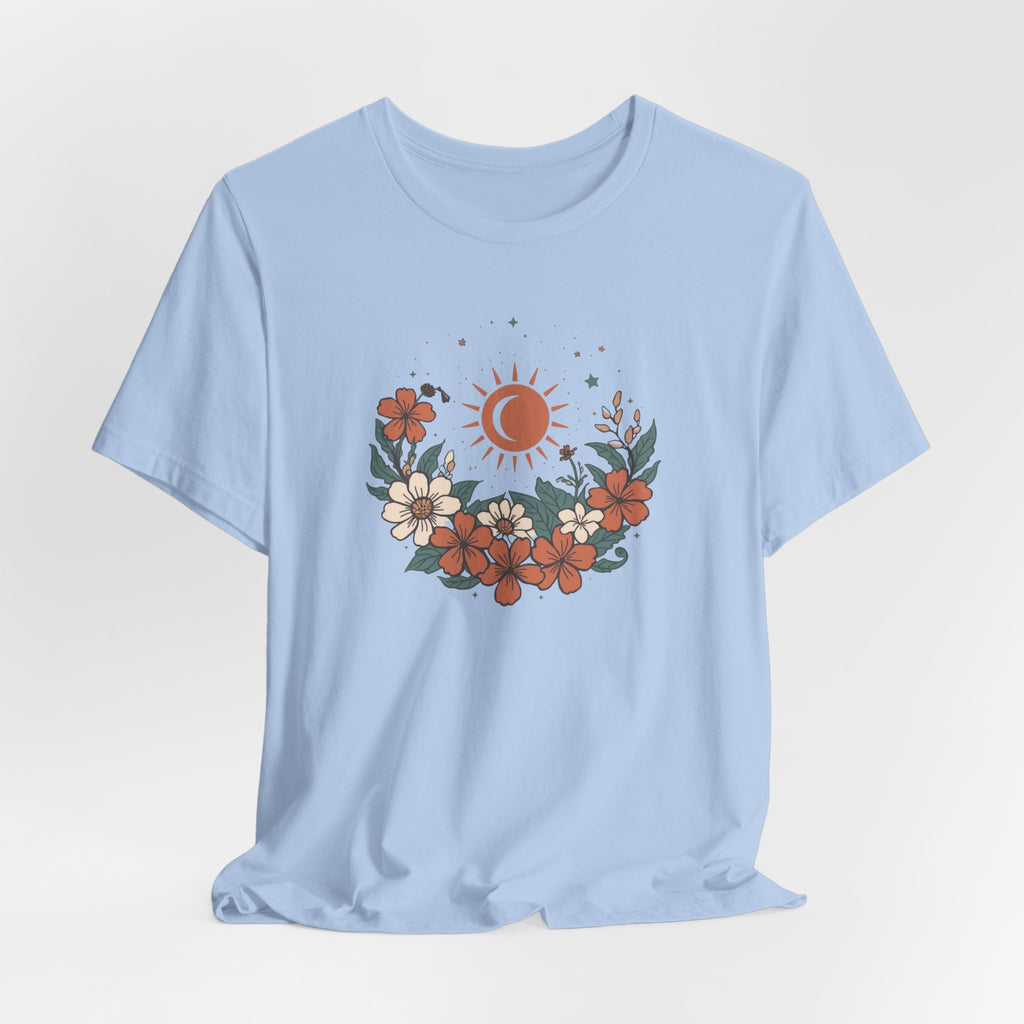 Tropical Sun & Moon Floral T-Shirt