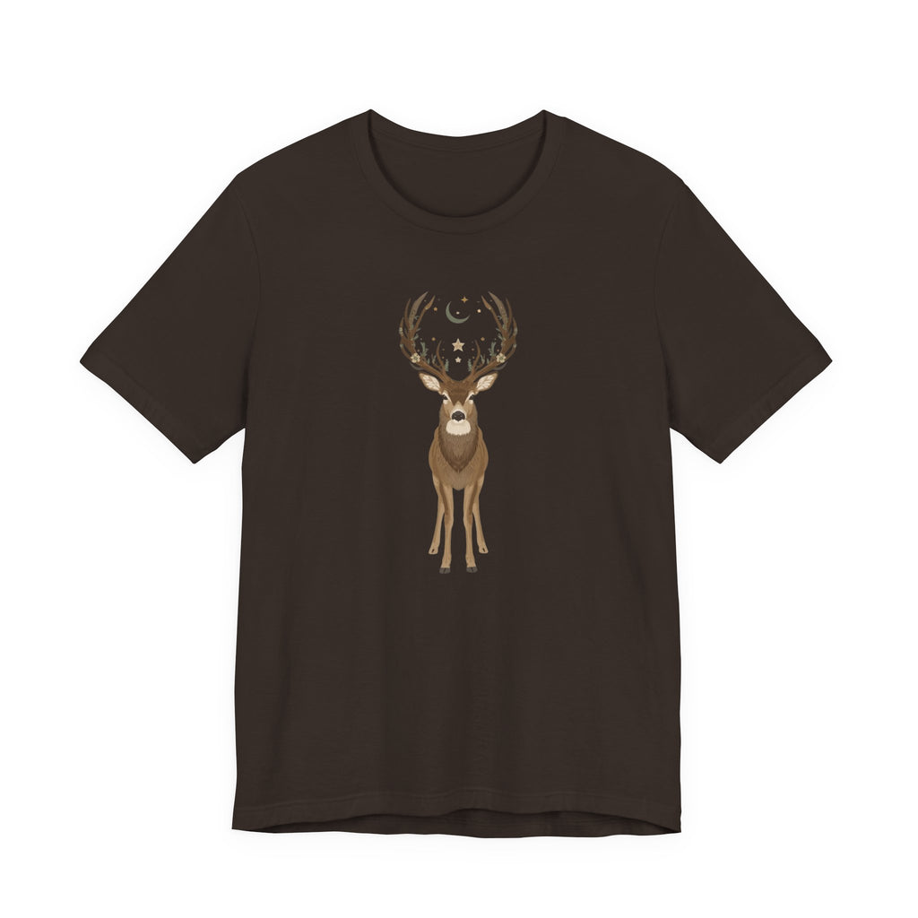 Celestial Stag Woodland Graphic T-Shirt