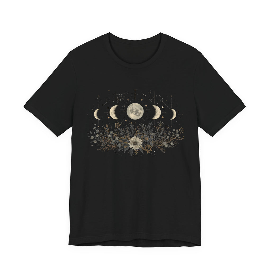 Moon Phases and Wildflowers T-Shirt