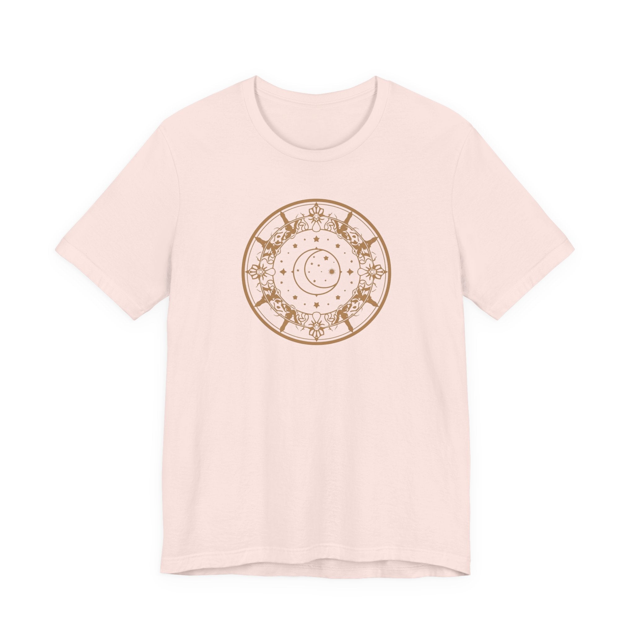 Celestial Moon & Stars Circle T-Shirt