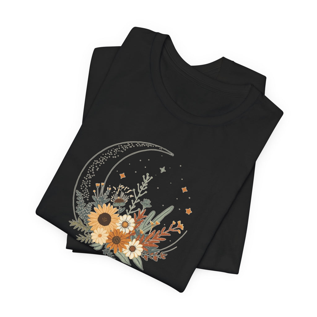 Celestial Sunflower Floral T-Shirt