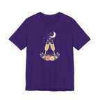 Celestial Champagne & Blush Florals Graphic T-Shirt