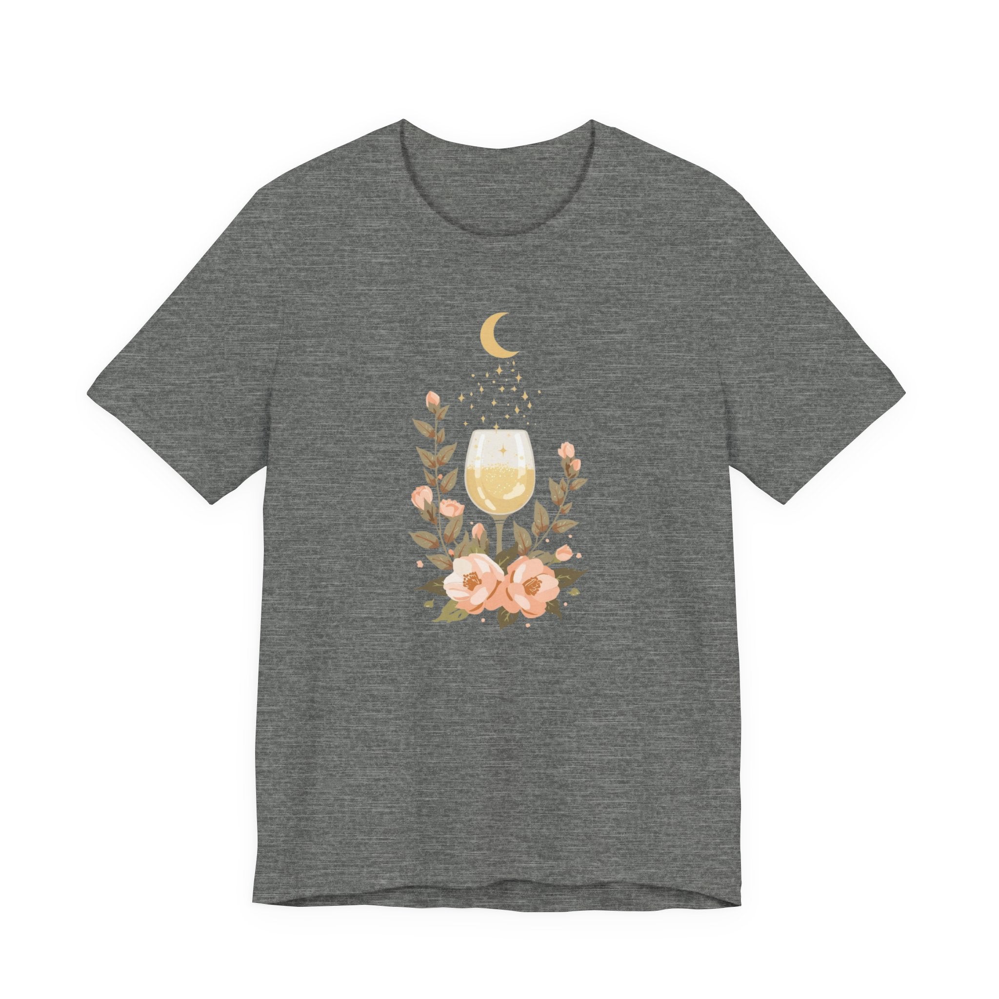 Celestial Wine & Blush Florals Graphic T-Shirt