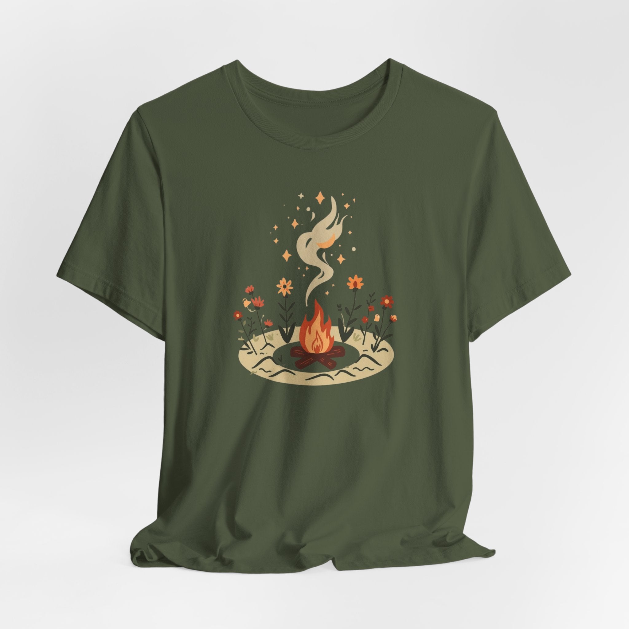 Campfire Under the Stars Graphic T-Shirt