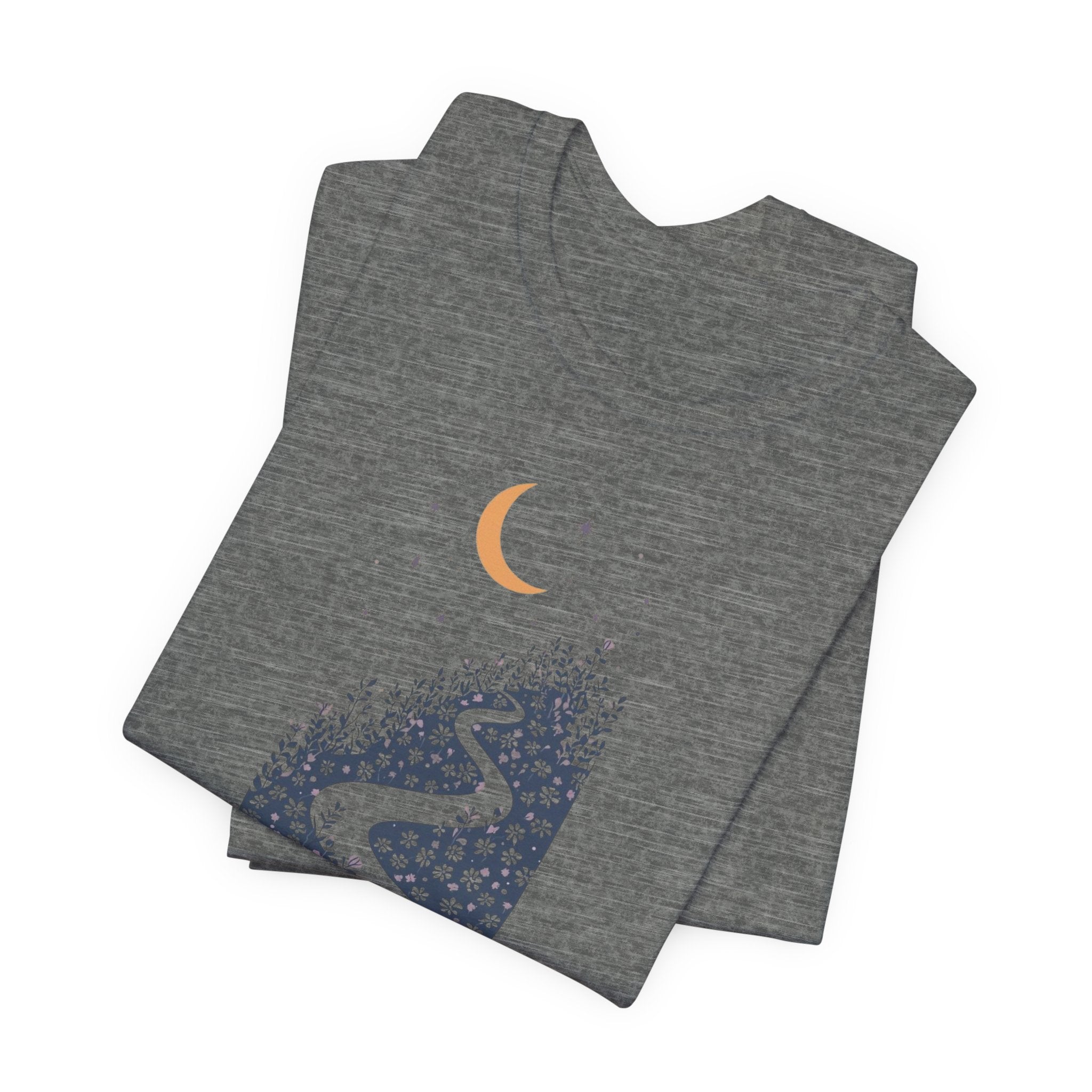 Moonlit Wildflower Path Graphic T-Shirt