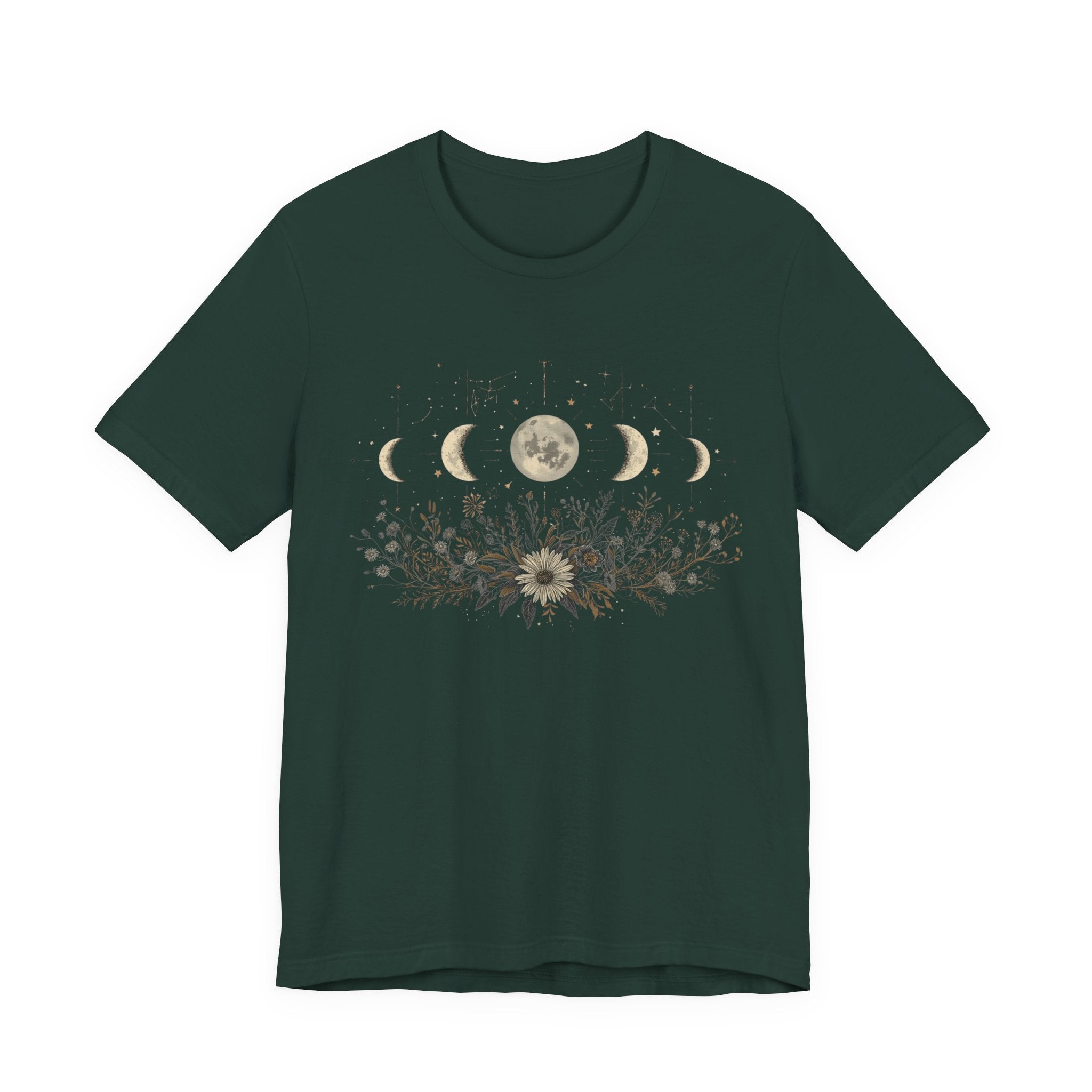 Moon Phases and Wildflowers T-Shirt