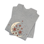 Crescent Moon and Flowers T-Shirt