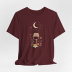 Celestial Wine & Wildflowers Graphic T-Shirt