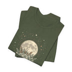 Full Moon & Flower Celestial Graphic T-Shirt