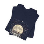 Full Moon & Flower Celestial Graphic T-Shirt