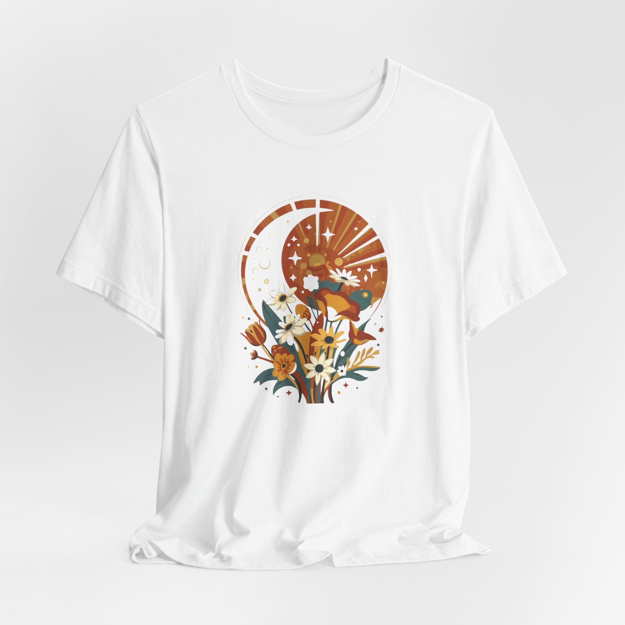 Cosmic Garden Sunset Women’s Graphic T-Shirt