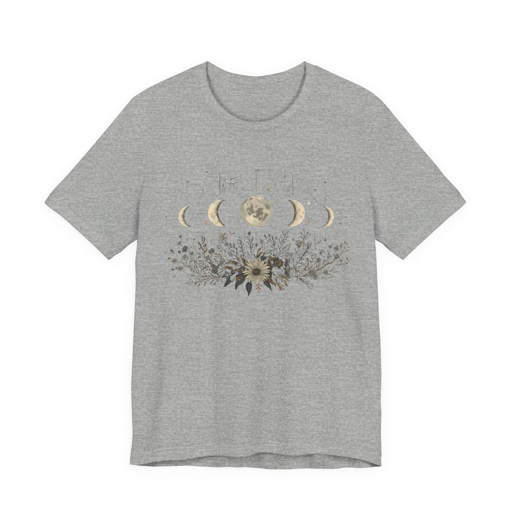 Moon Phases and Wildflowers T-Shirt