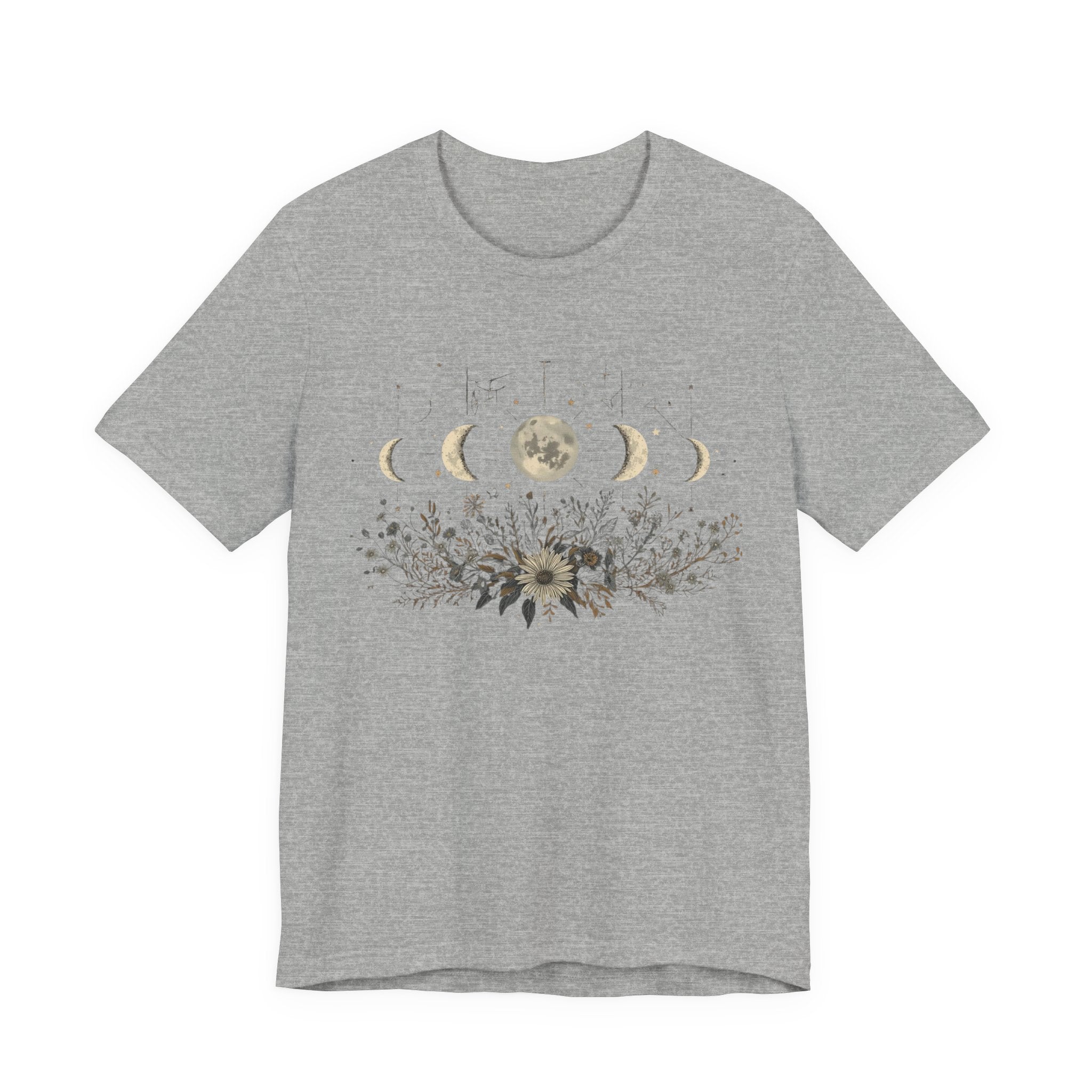 Moon Phases and Wildflowers T-Shirt