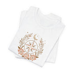 Celestial Compass Floral Graphic T-Shirt