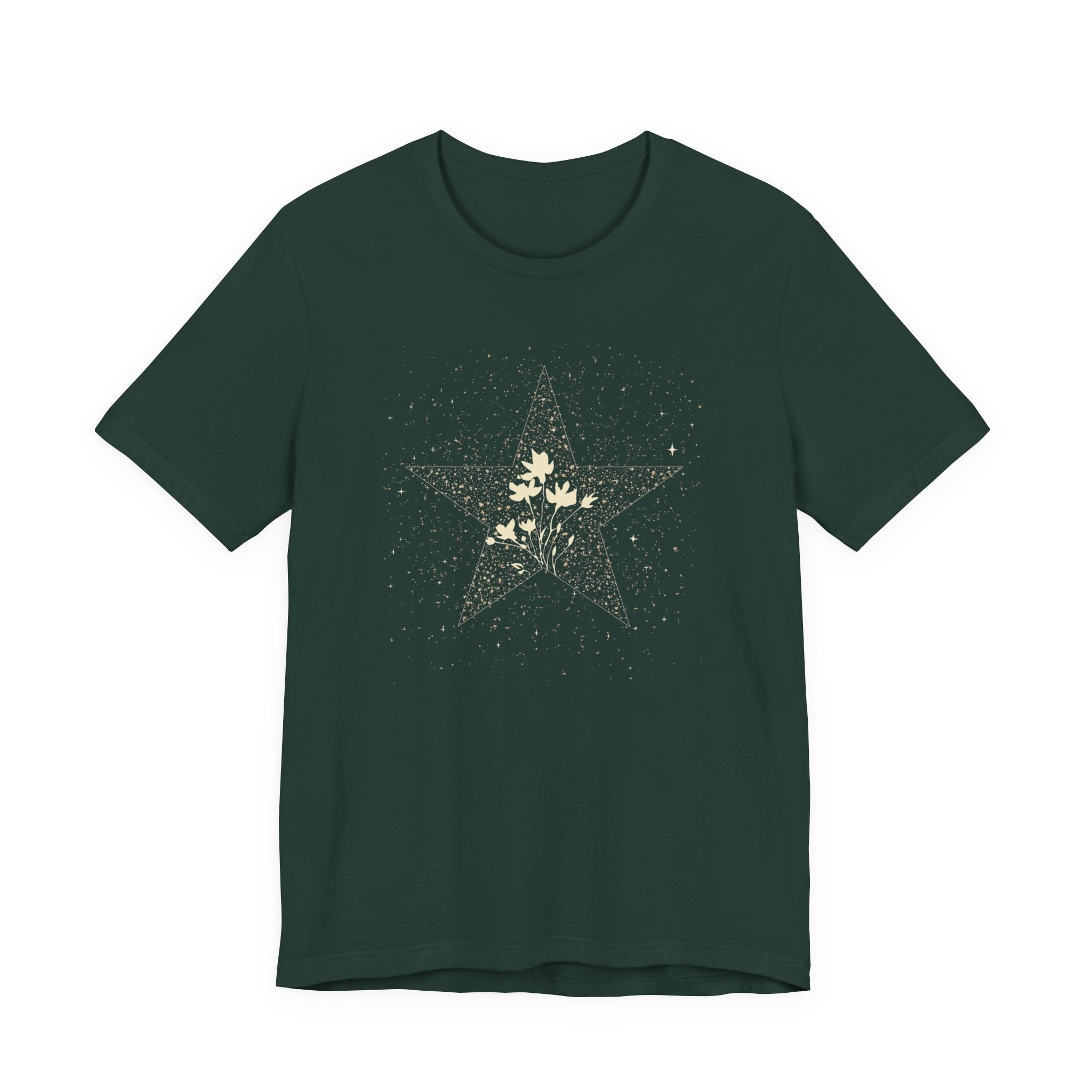 Celestial Floral Starburst Graphic T-Shirt