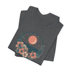 Sunset Ocean Moon Floral T-Shirt
