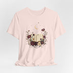 Celestial Rose Book Lover Graphic T-Shirt
