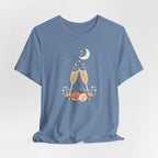 Celestial Champagne & Blush Florals Graphic T-Shirt