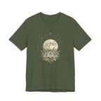 Full Moon & Flower Celestial Graphic T-Shirt
