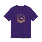 Celestial Compass Floral Graphic T-Shirt