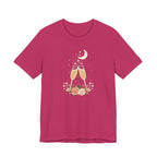 Celestial Champagne & Blush Florals Graphic T-Shirt