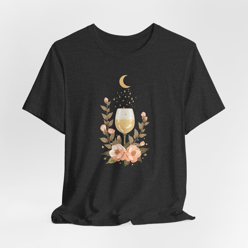 Celestial Wine & Blush Florals Graphic T-Shirt