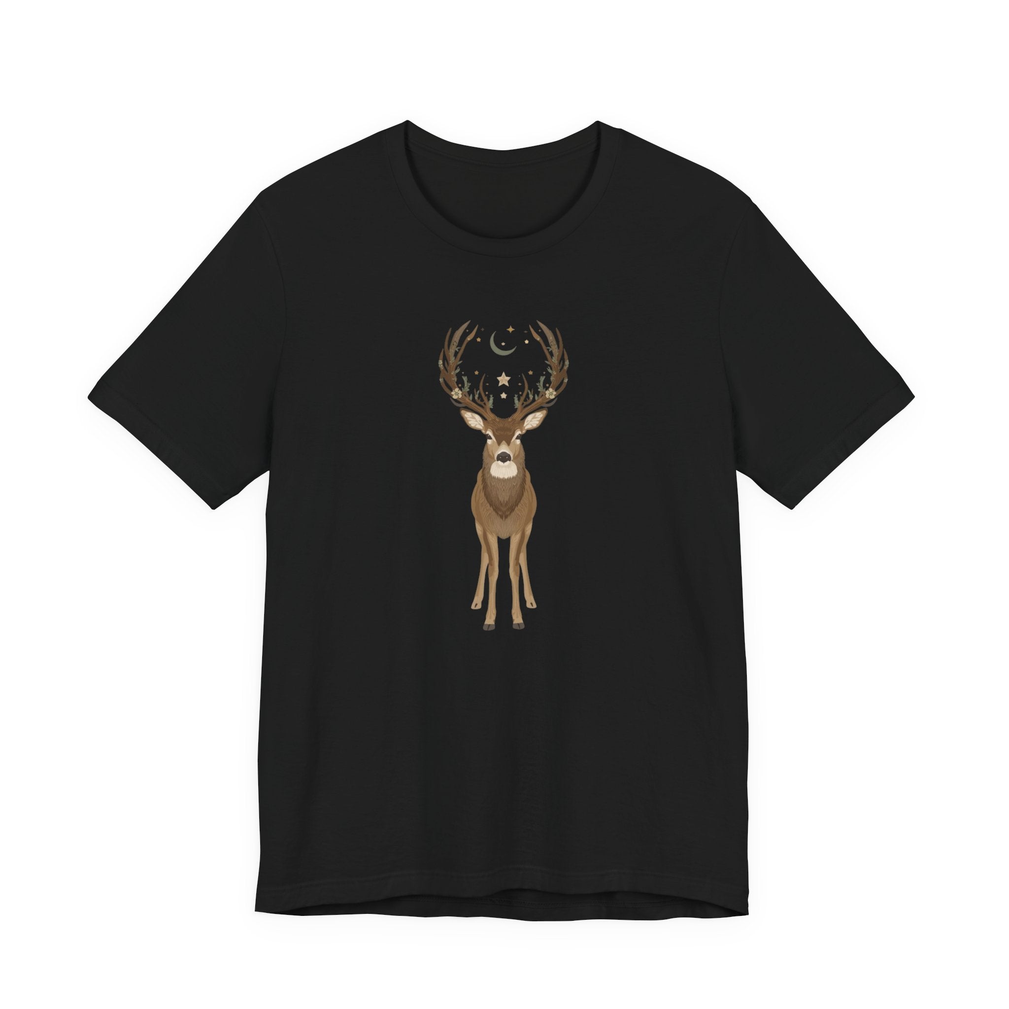 Celestial Stag Woodland Graphic T-Shirt