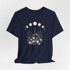 Lavender and Daisy Moon Phases T-Shirt