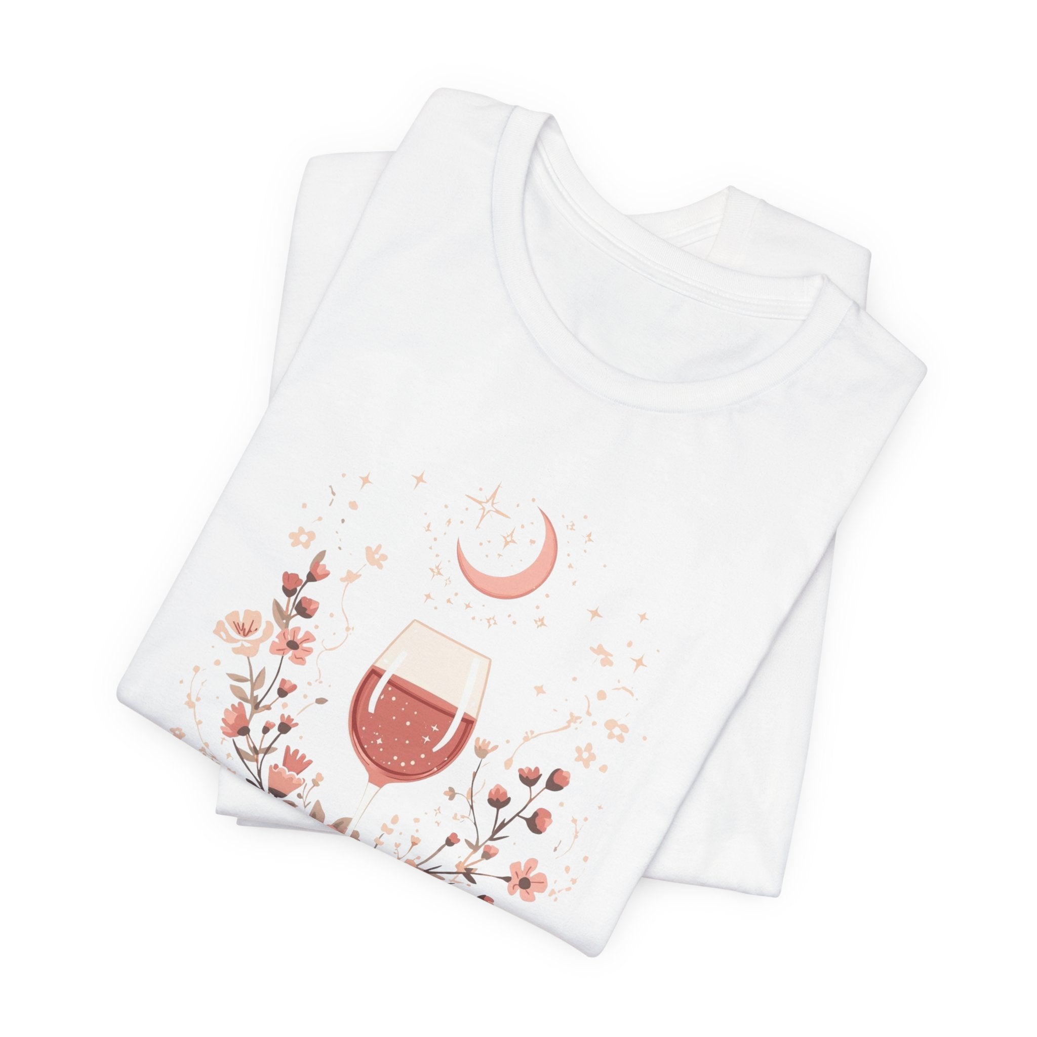 Celestial Rosé & Blush Florals Graphic T-Shirt