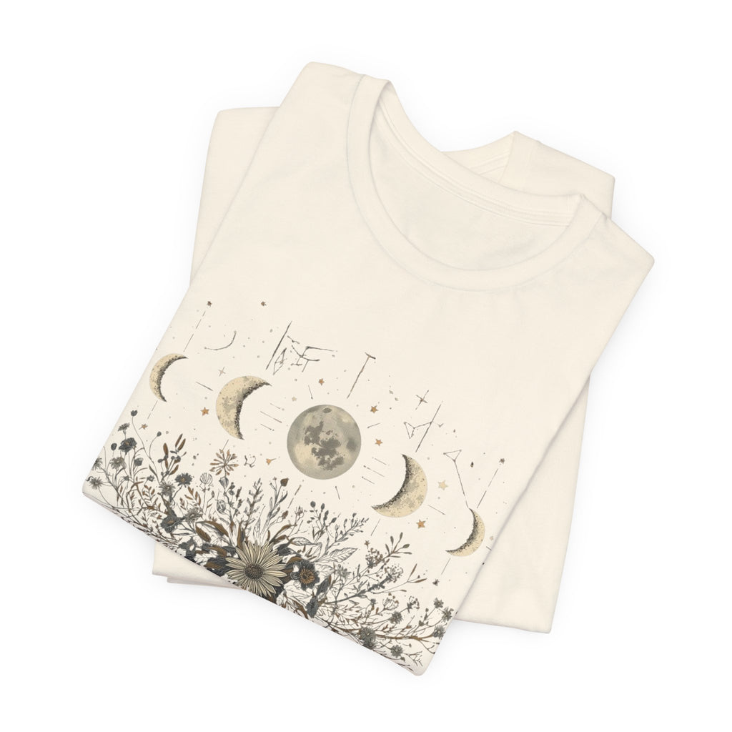 Moon Phases and Wildflowers T-Shirt
