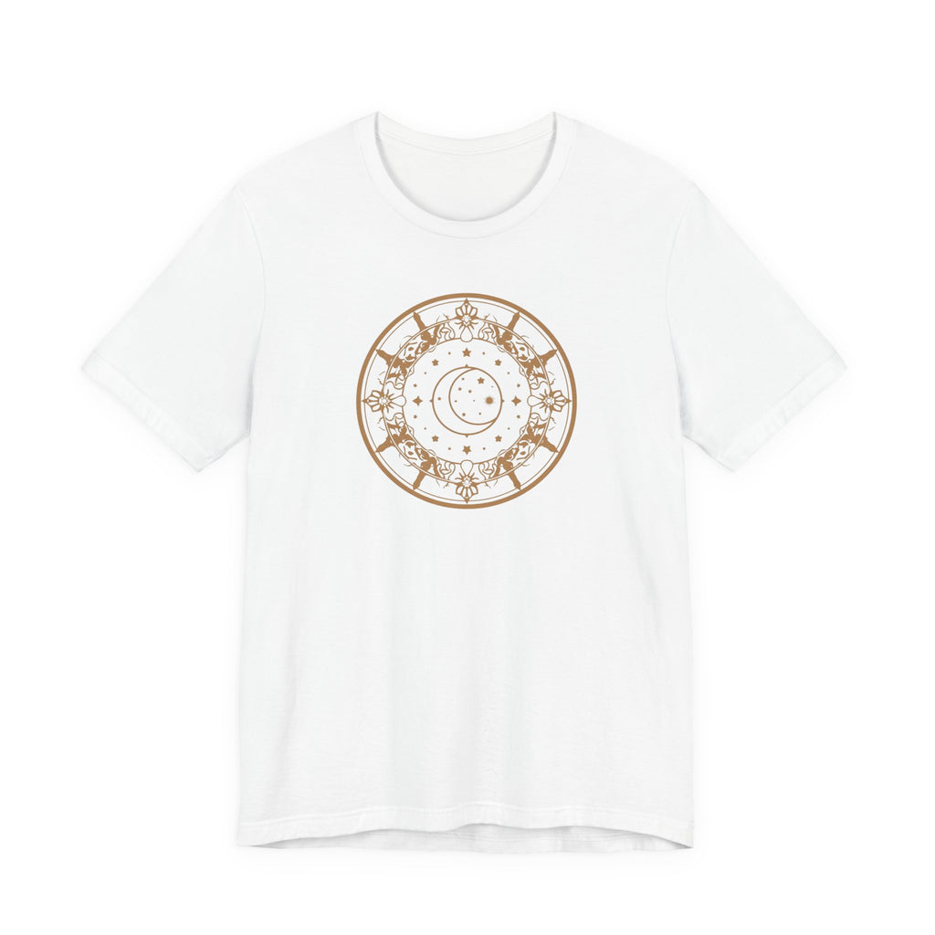 Celestial Moon & Stars Circle T-Shirt