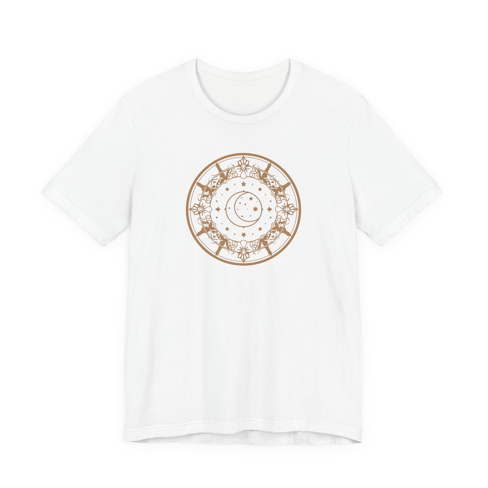 Celestial Moon & Stars Circle T-Shirt