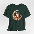 Crescent Moon and Wildflower Fox T-Shirt