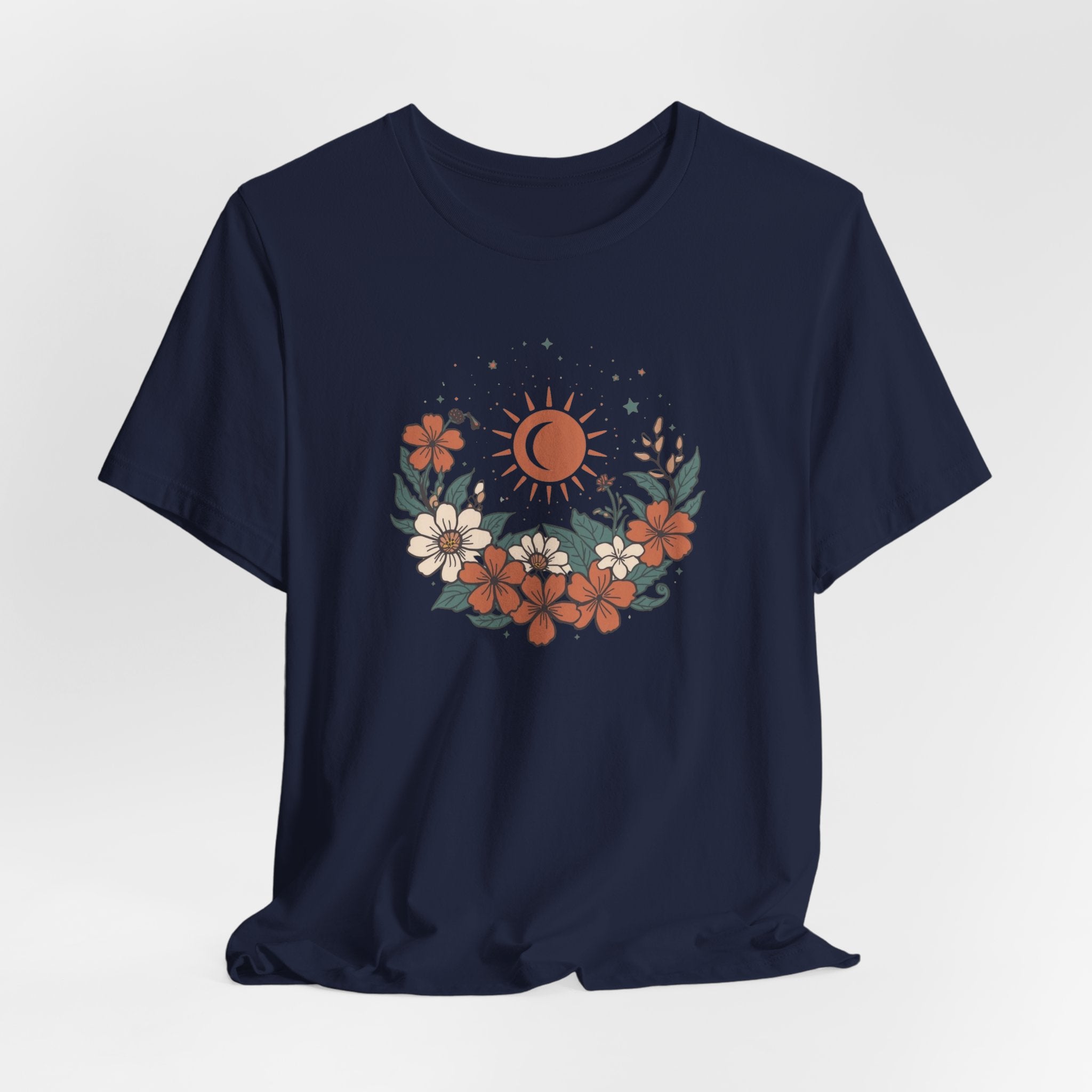 Tropical Sun & Moon Floral T-Shirt
