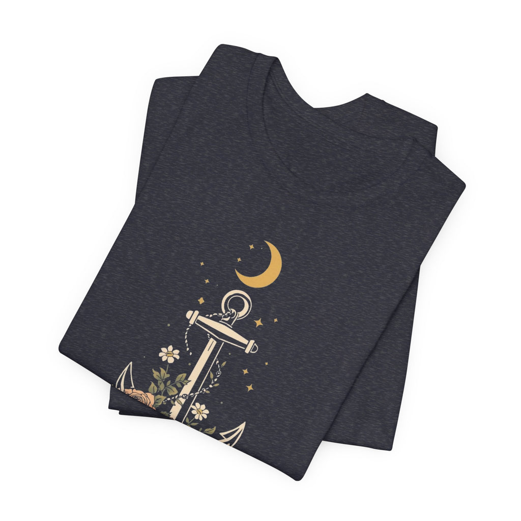 Celestial Blooming Anchor T-Shirt
